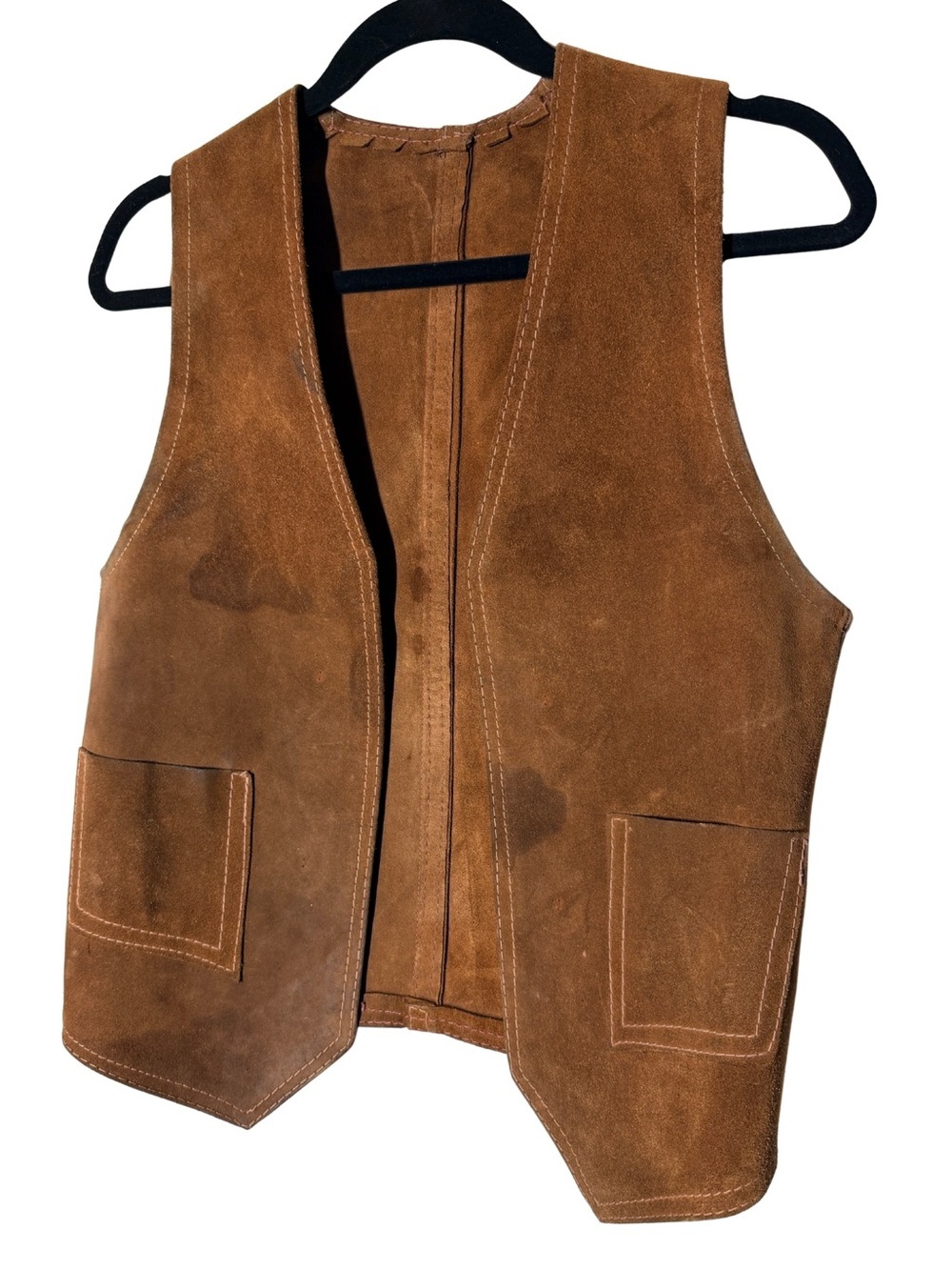Vintage Peters Genuine Suede Leather Western Vest – Men's Small